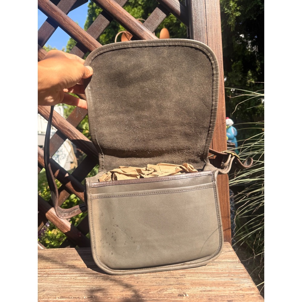 Coach Vintage Classic Shoulder Bag Flannel Grey New York City NYC 70's 80's - Picture 3 of 9